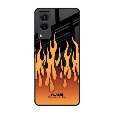Fire Flame Glossy Case for Vivo V21e