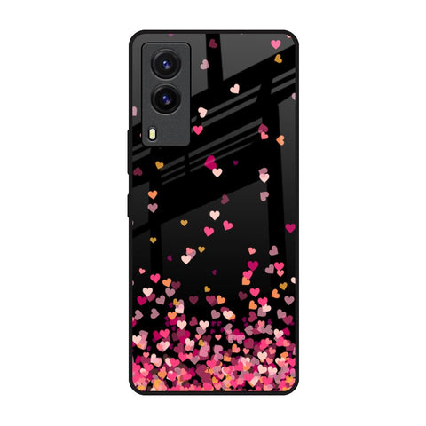 Heart Rain Fall Glossy Case For Vivo V21e