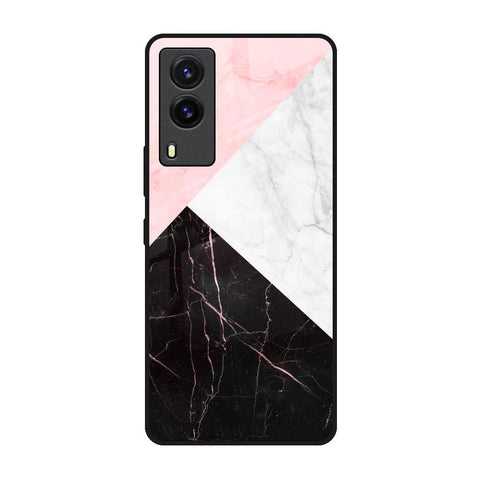 Marble Collage Art Glossy Case For Vivo V21e