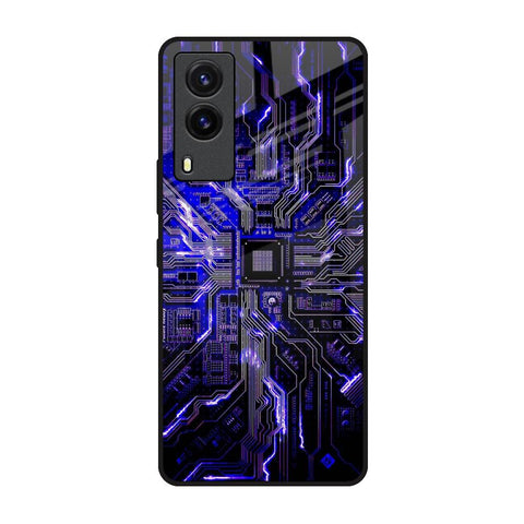 Techno Color Pattern Glossy Case For Vivo V21e