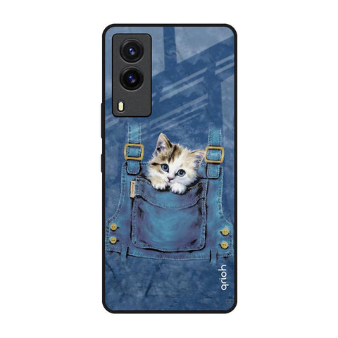 Kitty In Pocket Glossy Case For Vivo V21e