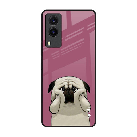 Funny Pug Face Glossy Case For Vivo V21e