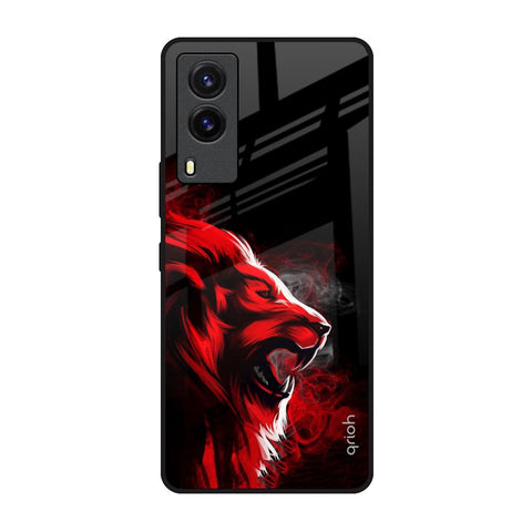 Red Angry Lion Glossy Case for Vivo V21e