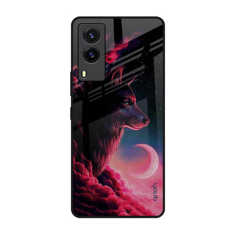 Moon Wolf Glossy Case for Vivo V21e