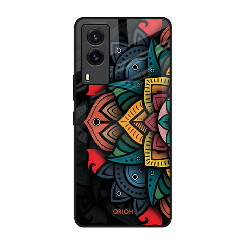 Retro Gorgeous Flower Glossy Case for Vivo V21e