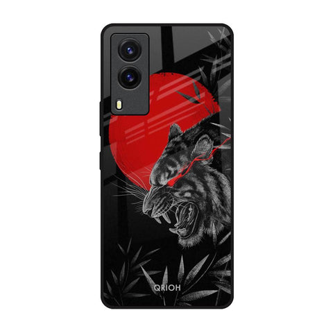Red Moon Tiger Glossy Case for Vivo V21e