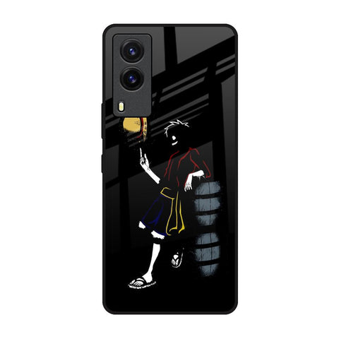 Luffy Line Art Glossy Case for Vivo V21e