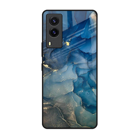 Blue Cool Marble Glossy Case for Vivo V21e