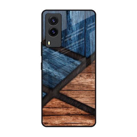 Wooden Tiles Glossy Case for Vivo V21e