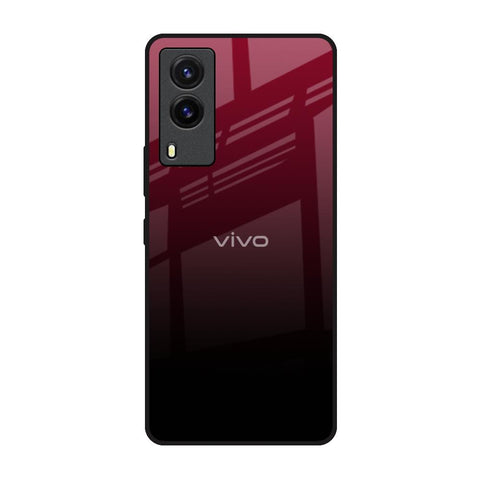 Wine Red Glossy Case For Vivo V21e