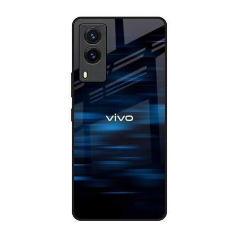Blue Rough Abstract Glossy Case for Vivo V21e