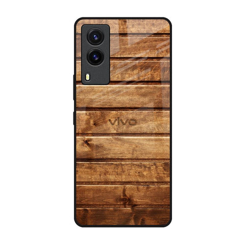 Wooden Planks Glossy Case for Vivo V21e