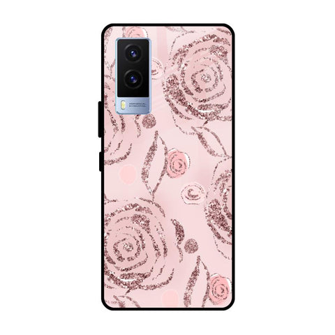 Shimmer Roses Glossy case for Vivo V21e
