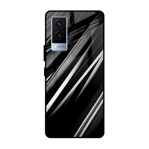 Black & Grey Gradient Glossy Case For Vivo V21e