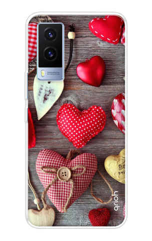 Valentine Hearts Soft Cover for Vivo V21e