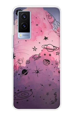 Space Doodles Art Soft Cover For Vivo V21e