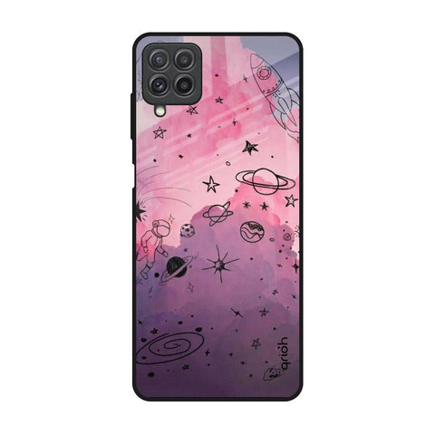 Space Doodles Glossy Case for Samsung Galaxy A22