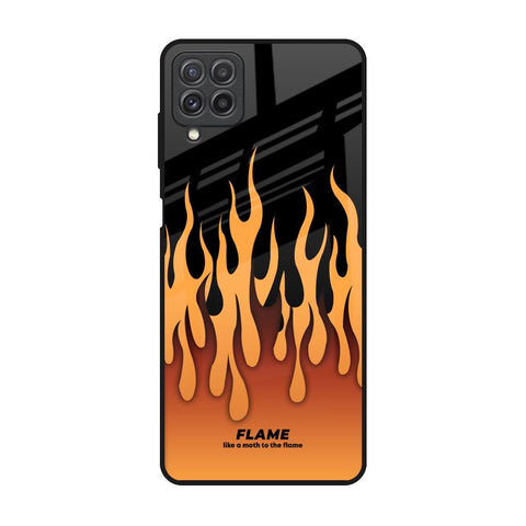 Fire Flame Glossy Case for Samsung Galaxy A22