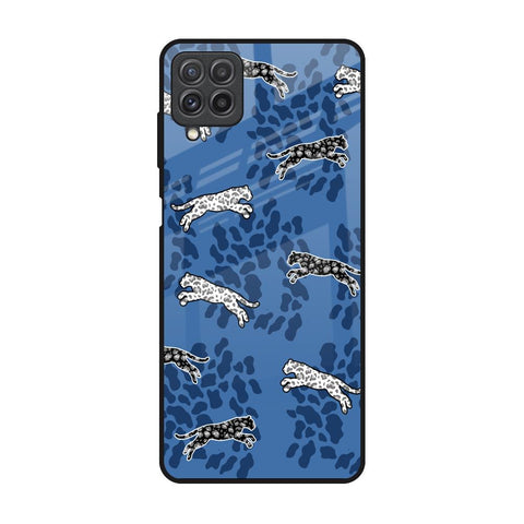 Blue Cheetah Glossy Case for Samsung Galaxy A22