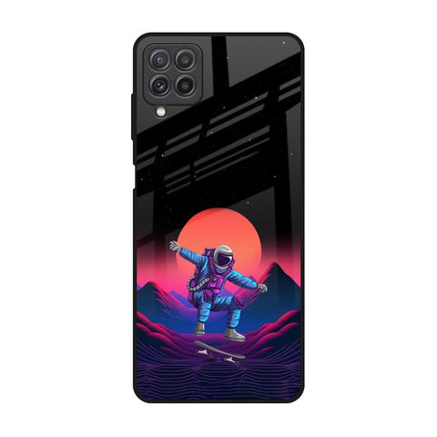 Retro Astronaut Glossy Case for Samsung Galaxy A22