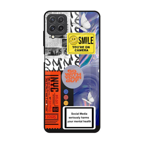 Smile for Camera Glossy Case for Samsung Galaxy A22
