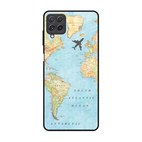 Travel Map Glossy Case for Samsung Galaxy A22
