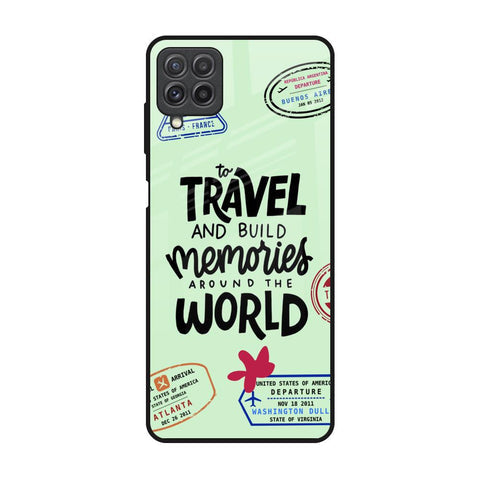 Travel Stamps Glossy Case for Samsung Galaxy A22