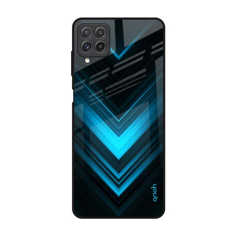 Vertical Blue Arrow Glossy Case For Samsung Galaxy A22