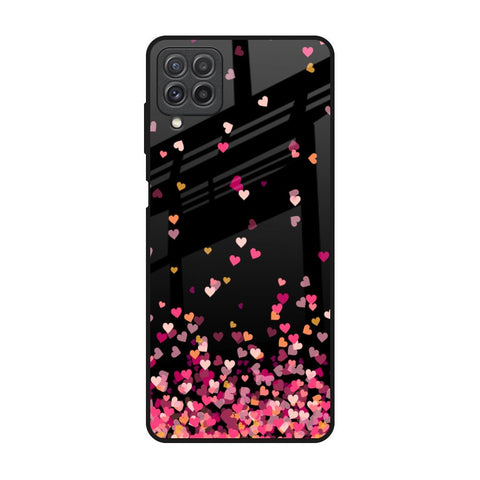 Heart Rain Fall Glossy Case For Samsung Galaxy A22