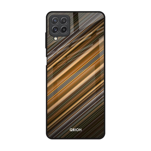 Diagonal Slash Pattern Glossy Case for Samsung Galaxy A22