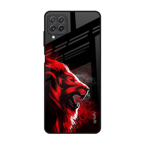 Red Angry Lion Glossy Case for Samsung Galaxy A22
