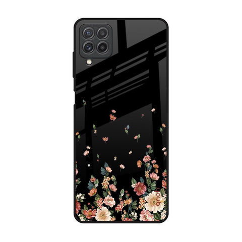 Floating Floral Print Glossy Case for Samsung Galaxy A22