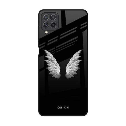 White Angel Wings Glossy Case for Samsung Galaxy A22