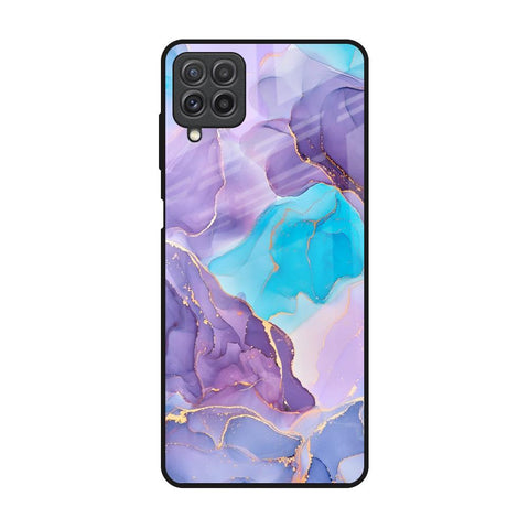Alcohol ink Marble Glossy Case for Samsung Galaxy A22