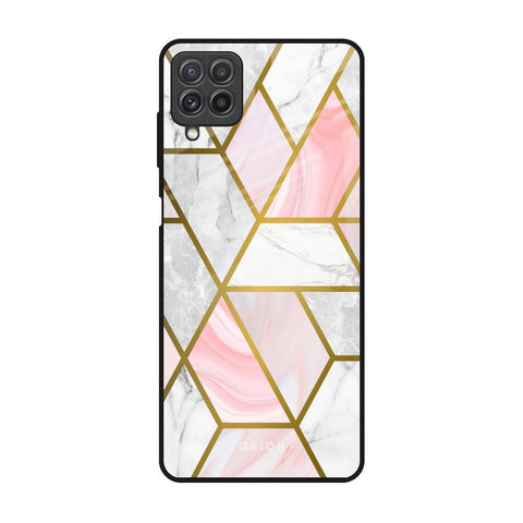 Geometrical Marble Glossy Case for Samsung Galaxy A22