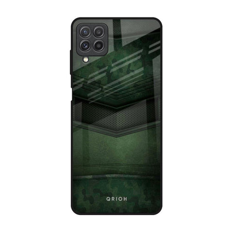 Green Leather Glossy Case for Samsung Galaxy A22