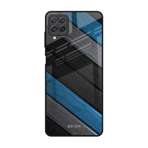 Multicolor Wooden Effect Glossy Case for Samsung Galaxy A22