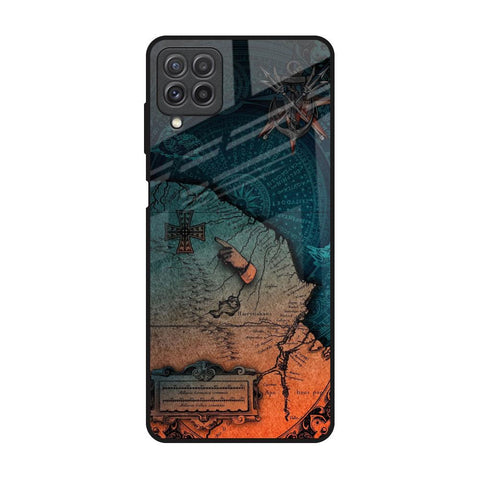 Geographical Map Glossy Case for Samsung Galaxy A22