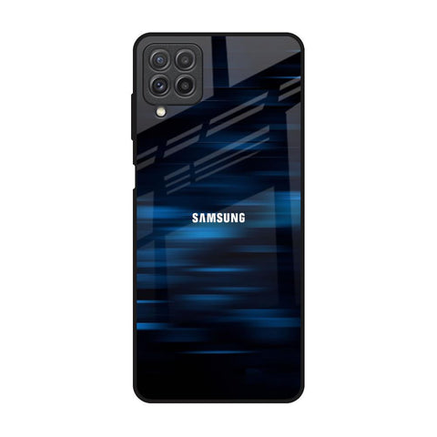 Blue Rough Abstract Glossy Case for Samsung Galaxy A22