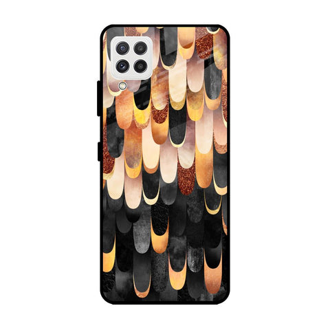 Bronze Abstract Glossy Case for Samsung Galaxy A22