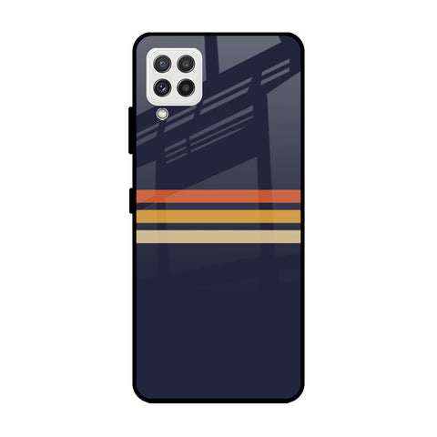 Tricolor Stripes Glossy Case For Samsung Galaxy A22