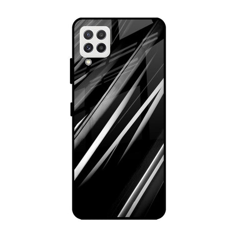 Black & Grey Gradient Glossy Case For Samsung Galaxy A22