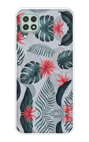 Retro Floral Leaf Soft Cover for Samsung Galaxy A22