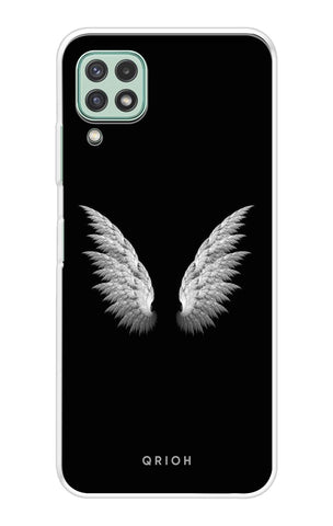 White Angel Wings Soft Cover for Samsung Galaxy A22