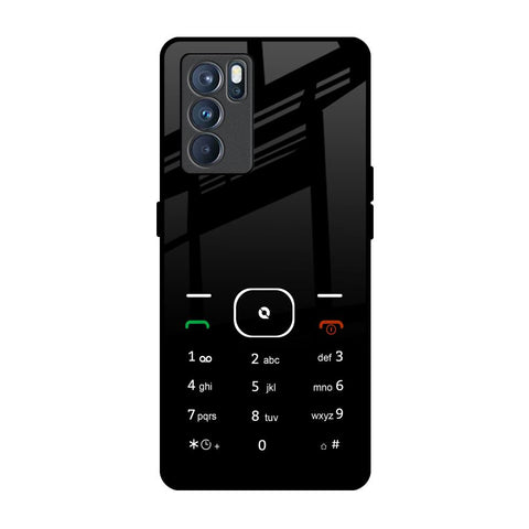 Classic Keypad Pattern Glossy Case for Oppo Reno6