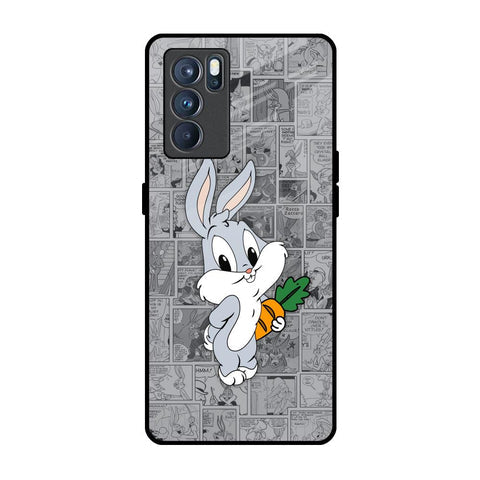 Cute Baby Bunny Glossy Case for Oppo Reno6