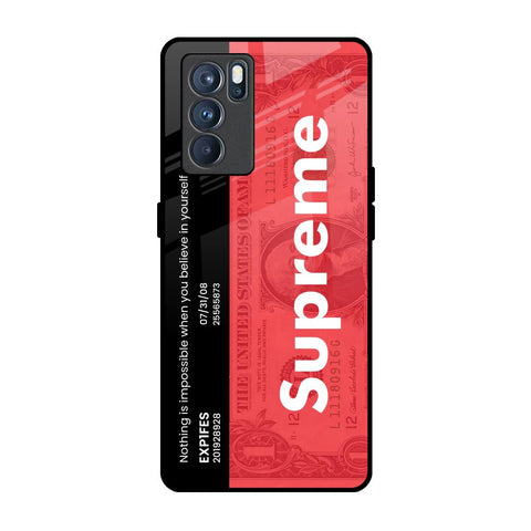 Supreme Ticket Glossy Case for Oppo Reno6