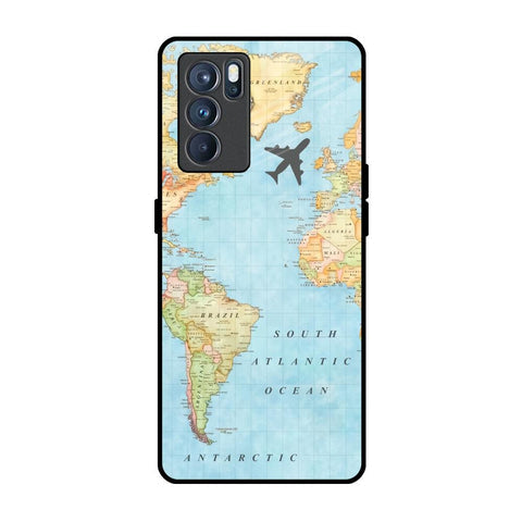 Travel Map Glossy Case for Oppo Reno6