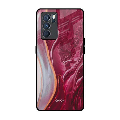Crimson Ruby Glossy Case for Oppo Reno6