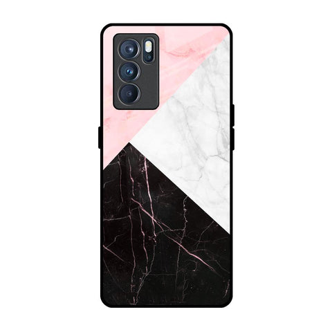Marble Collage Art Glossy Case For Oppo Reno6